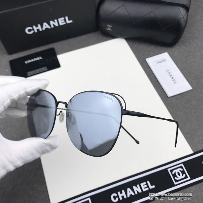CHANEL香奈兒 2019新款 無框墨鏡 高清尼龍鏡片 太陽鏡  lly1554
